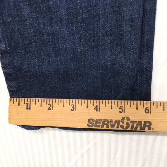 TRUE RELIGION Cora Jean Women 24 (actual 28x34) Straight Slim Stretch Blue Denim - Picture 12 of 12